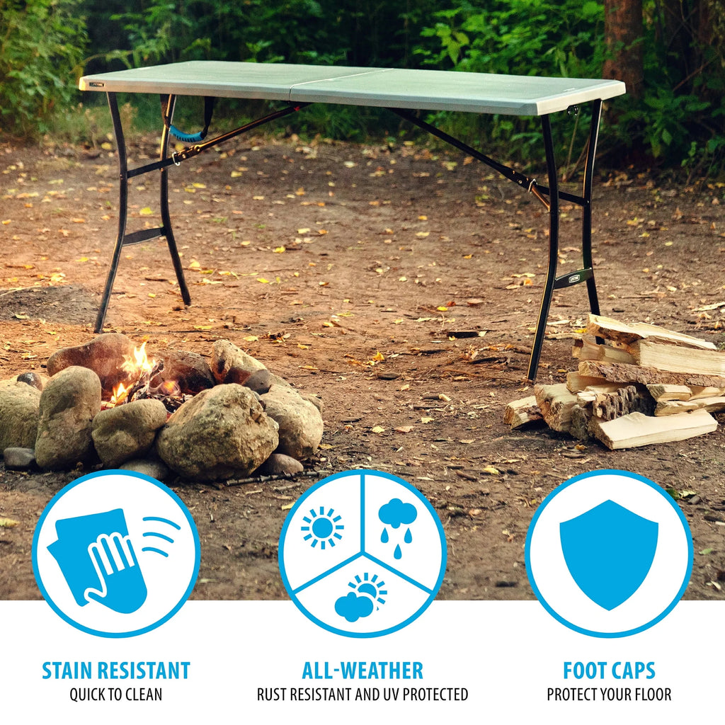 5 Foot Rectangle Fold-in-Half Table T8381