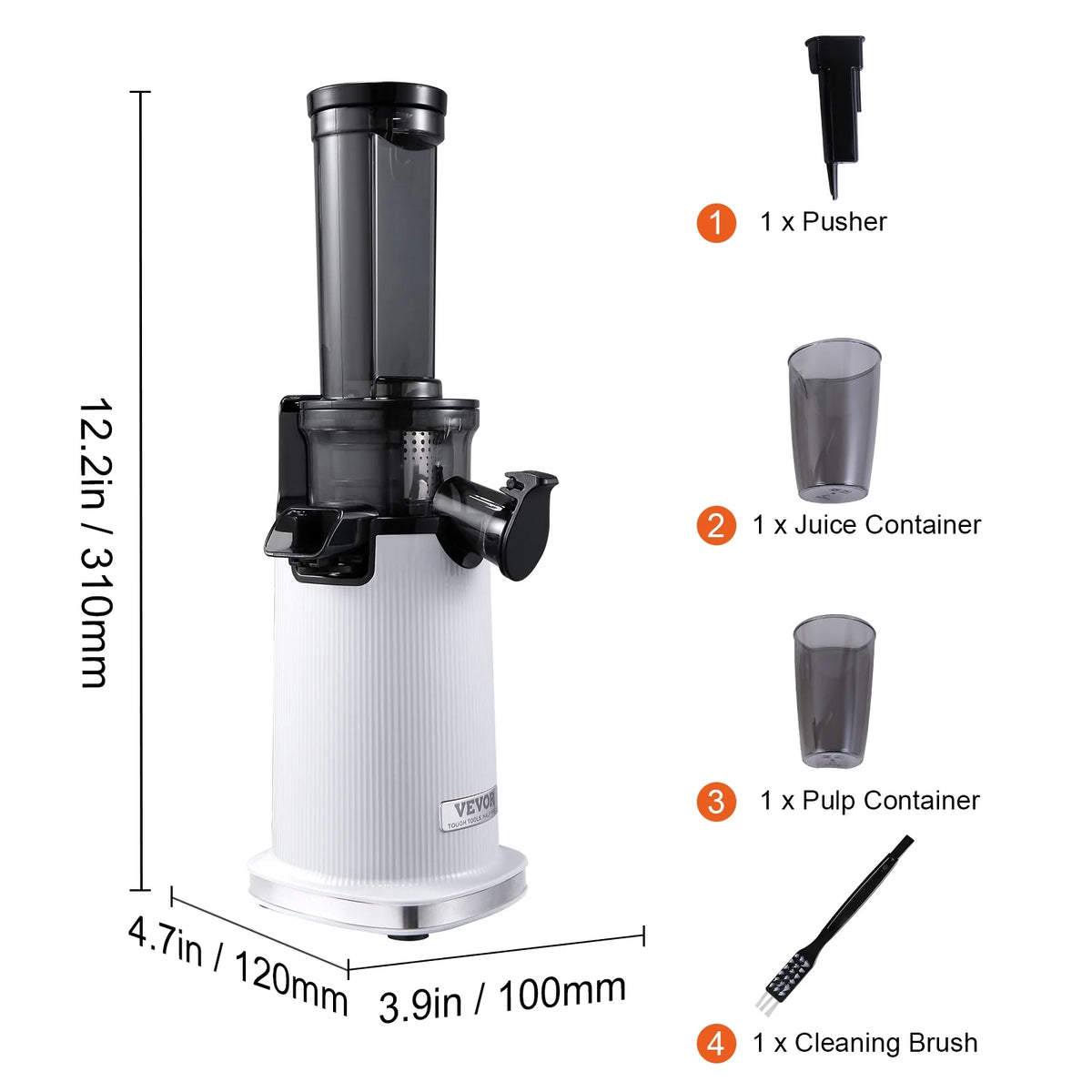 Masticating Slow Juicer Electric Cold Press Squeezer G47984