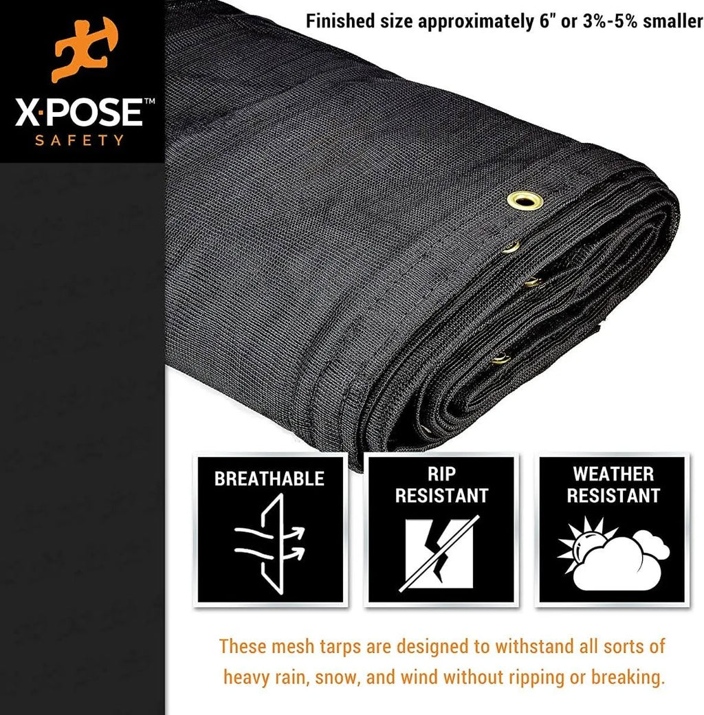 Black Mesh Truck Tarps 12 x 50 M144368