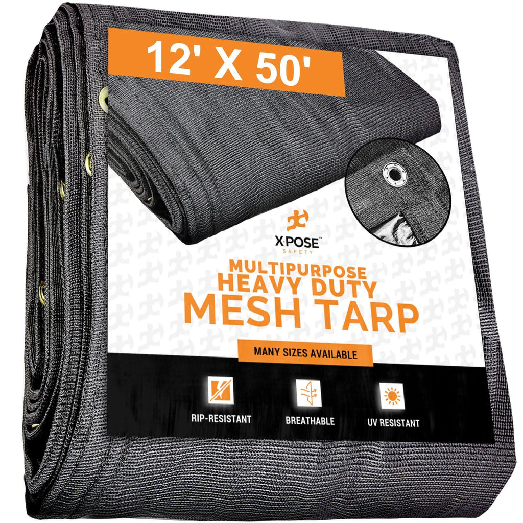 Black Mesh Truck Tarps 12 x 50 M144368