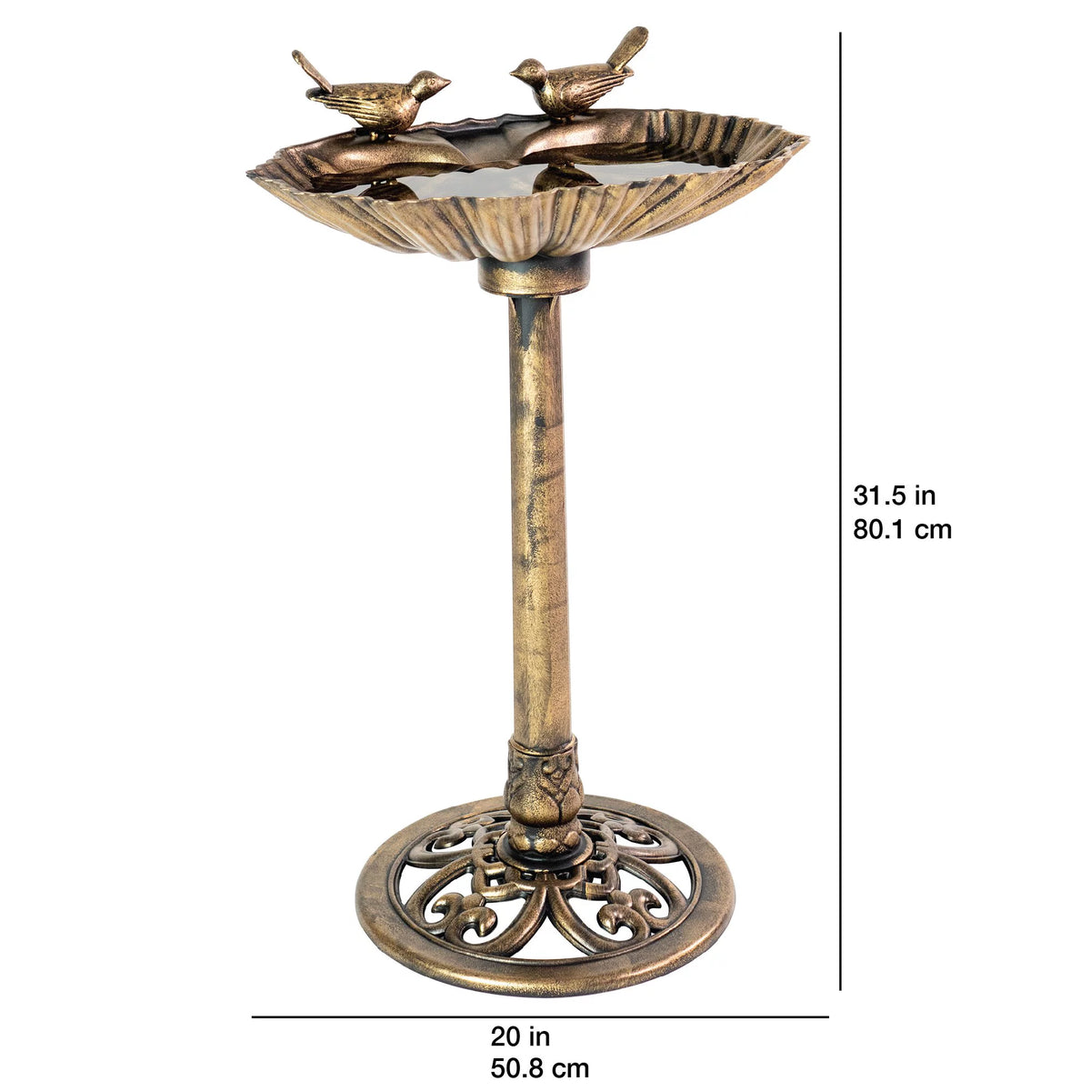 Bronze Resin Birdbath T706