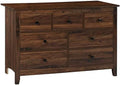 Brown 7 Drawer Wood Dresser E17666