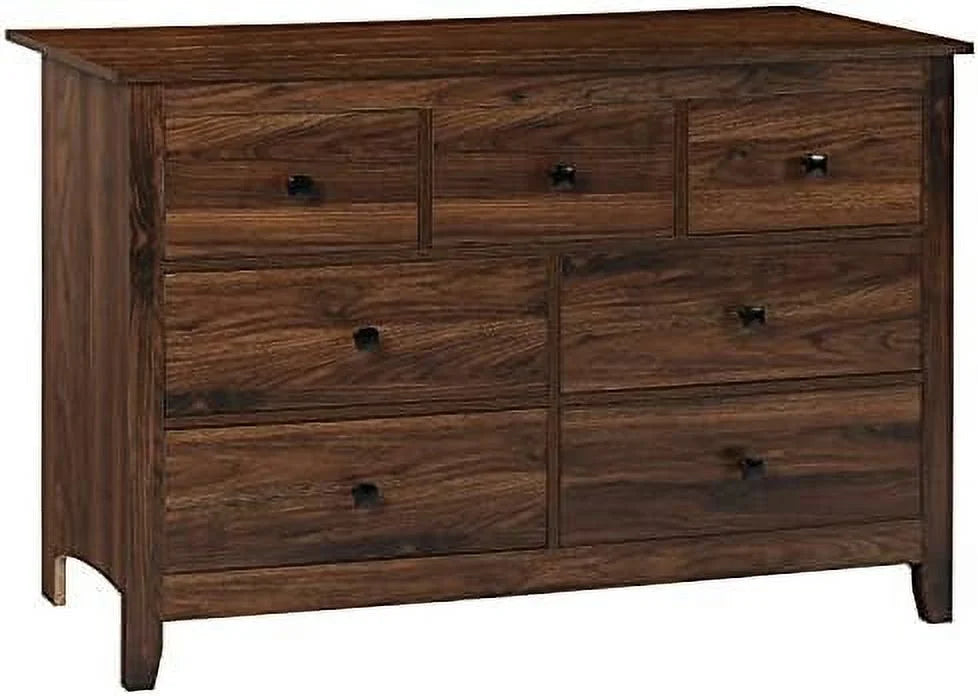 Brown 7 Drawer Wood Dresser E17666