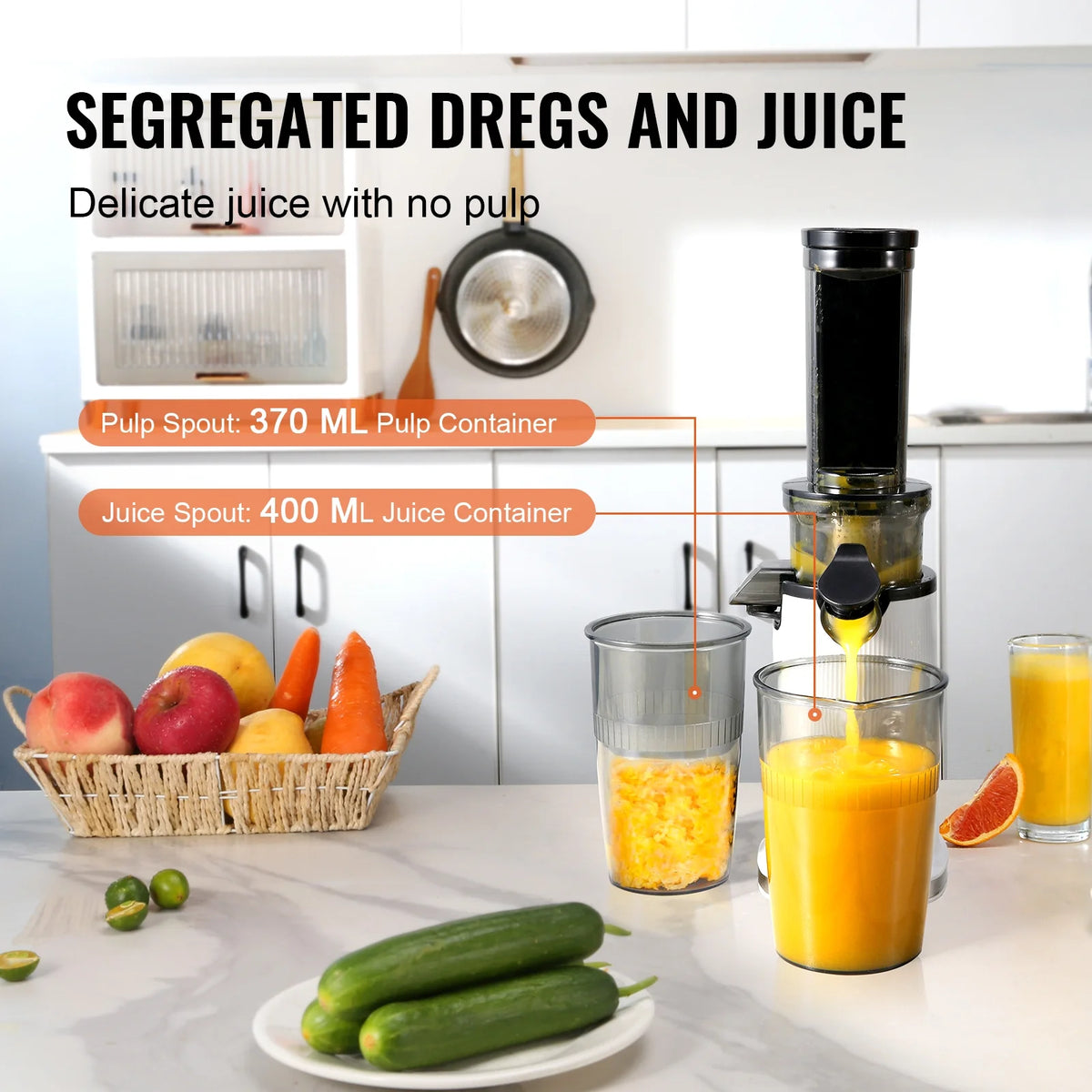 Masticating Slow Juicer Electric Cold Press Squeezer G47984