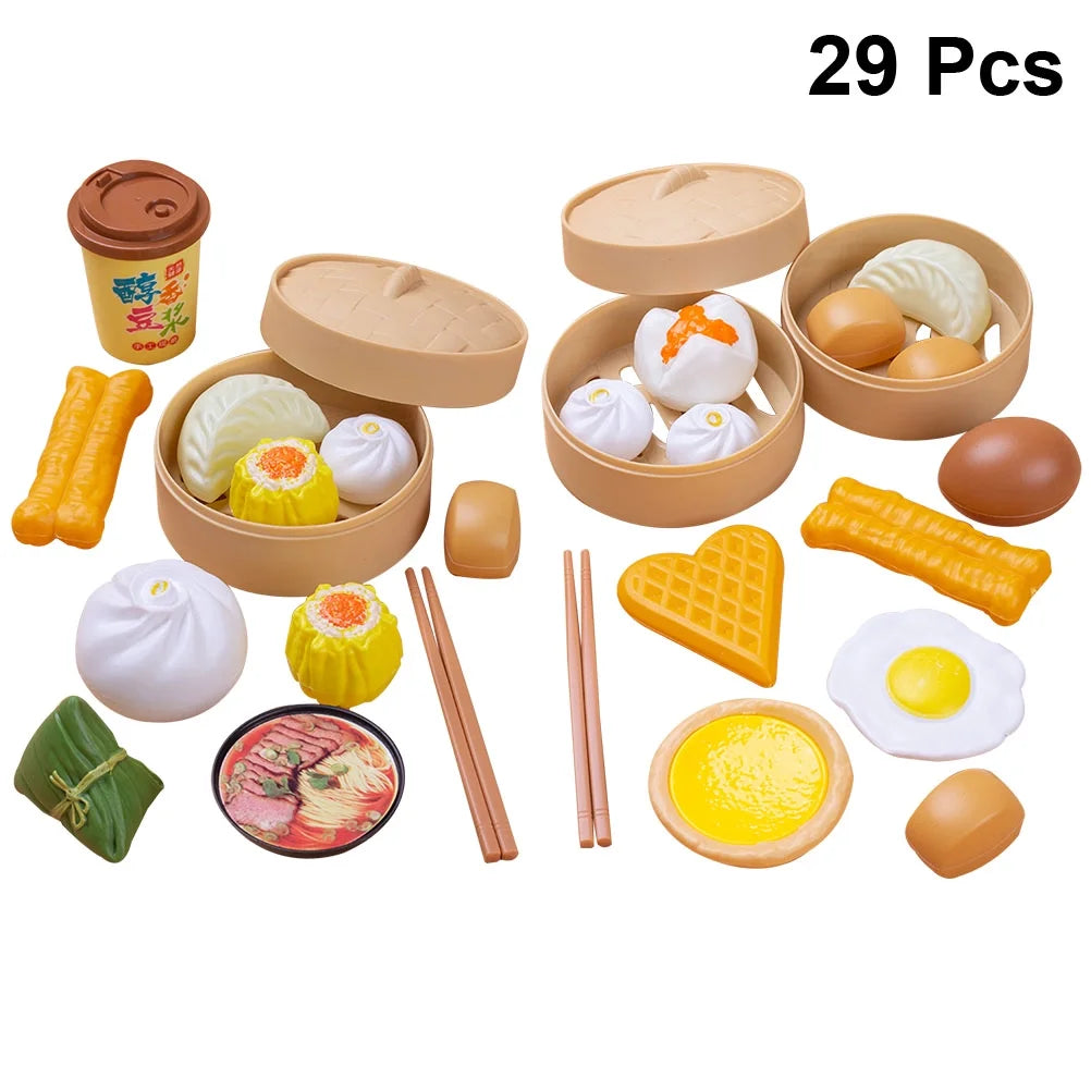 29pcs/2 Sets Kid Cooking Toys Kitchen Toys J648495