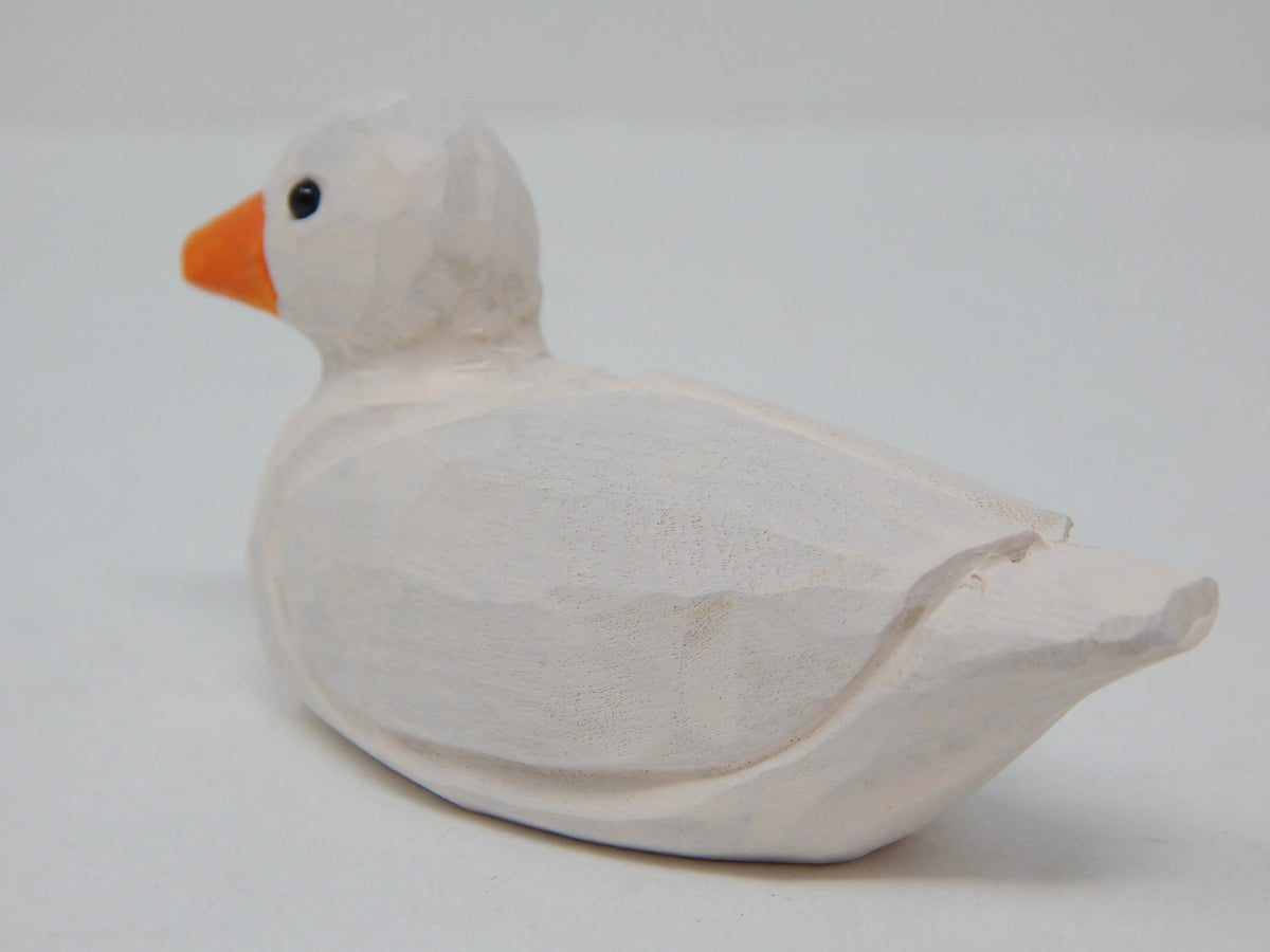 Handmade Wood Duck Figurine Statue V995254