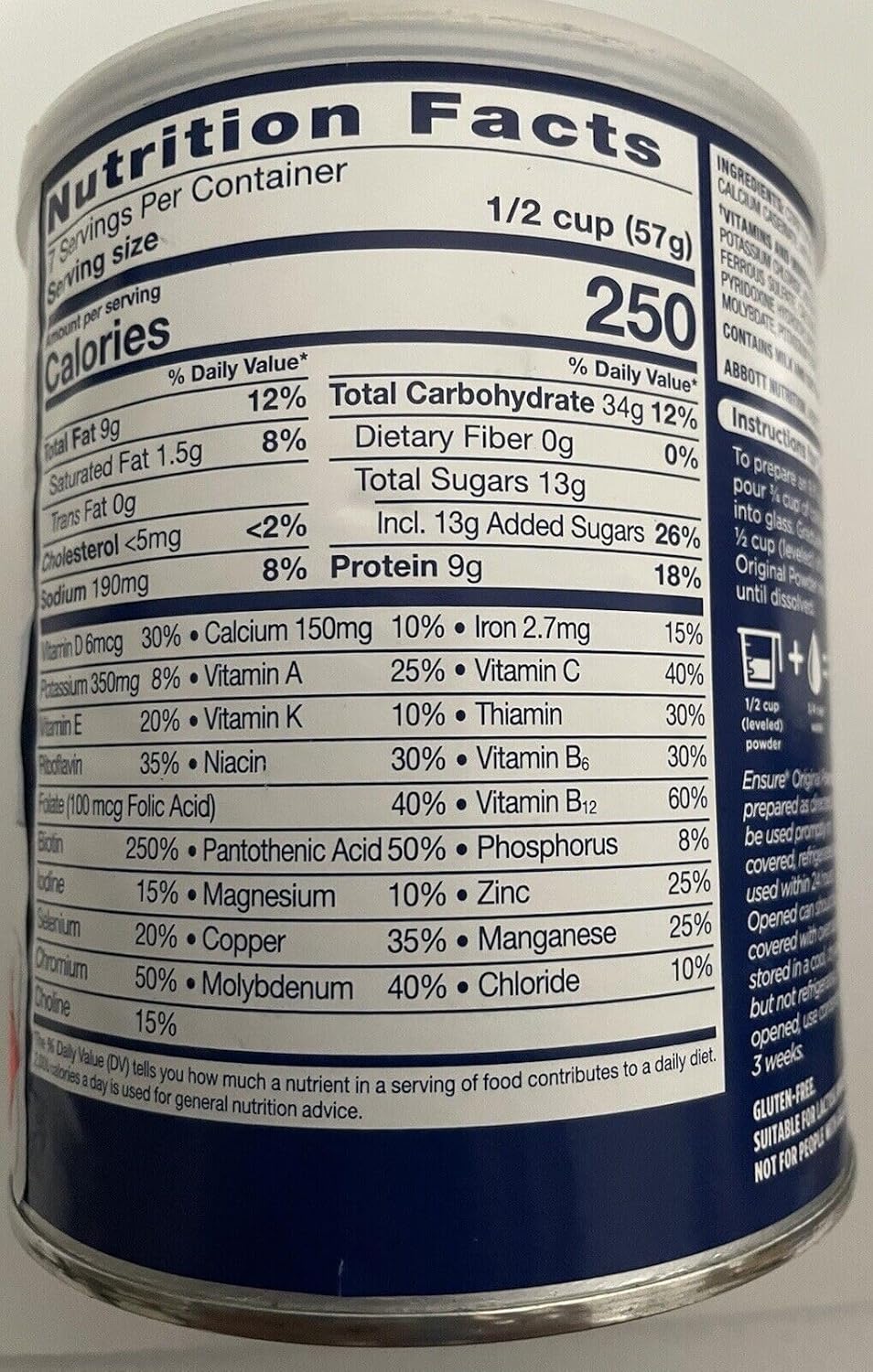 14 Oz Vanilla Balanced Nutrition Powder Z18517