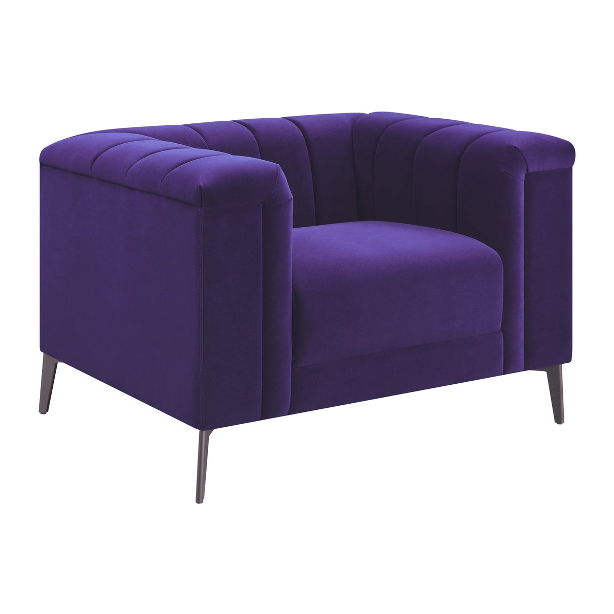 Blue Tuxedo Arm Chair K11335