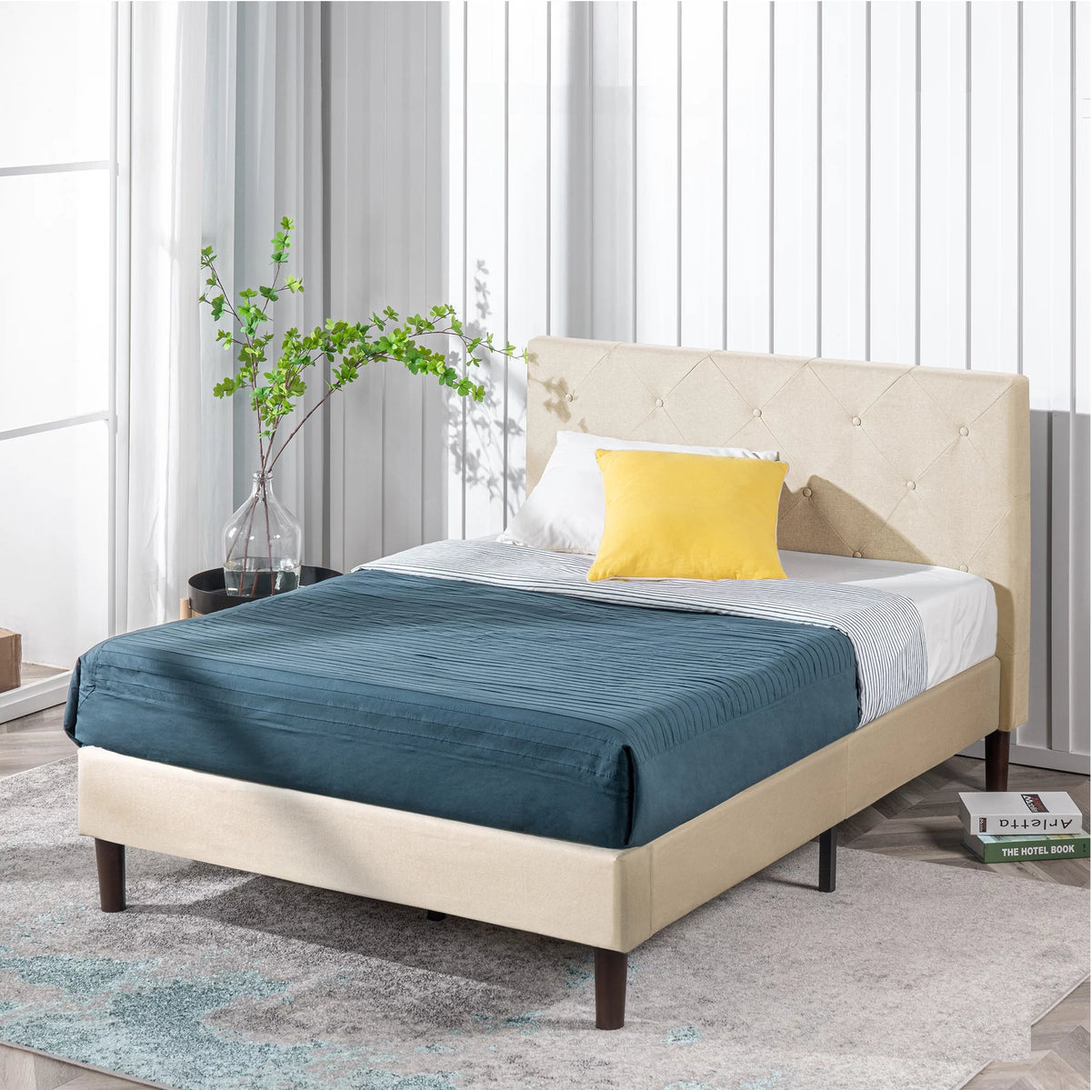 Upholstered Platform Bed Frame Y6227