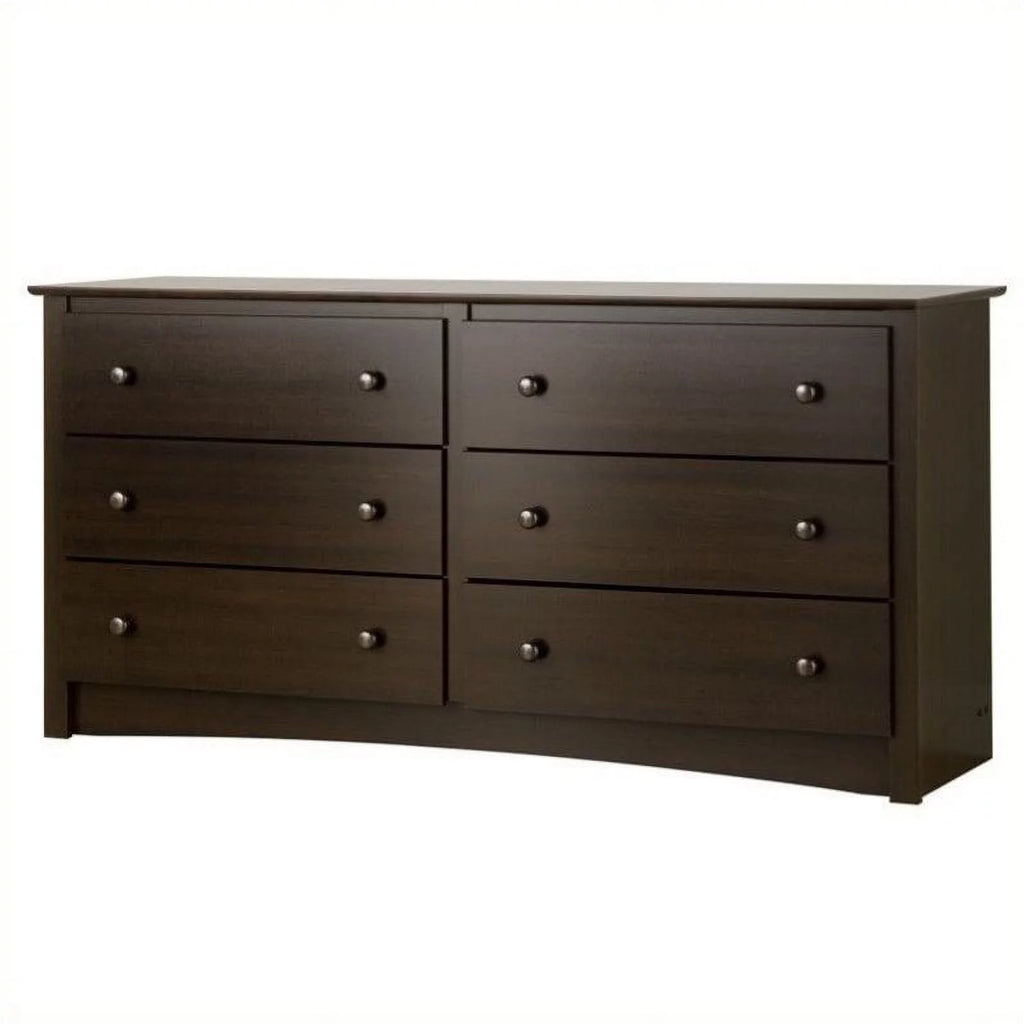Espresso 6 Drawer Dresser W1969