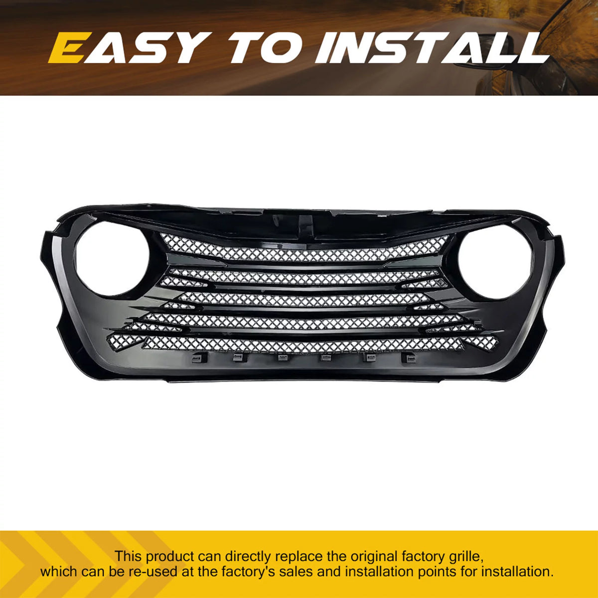 Grille for Jeep Wrangler JL & Gladiator JT Y188