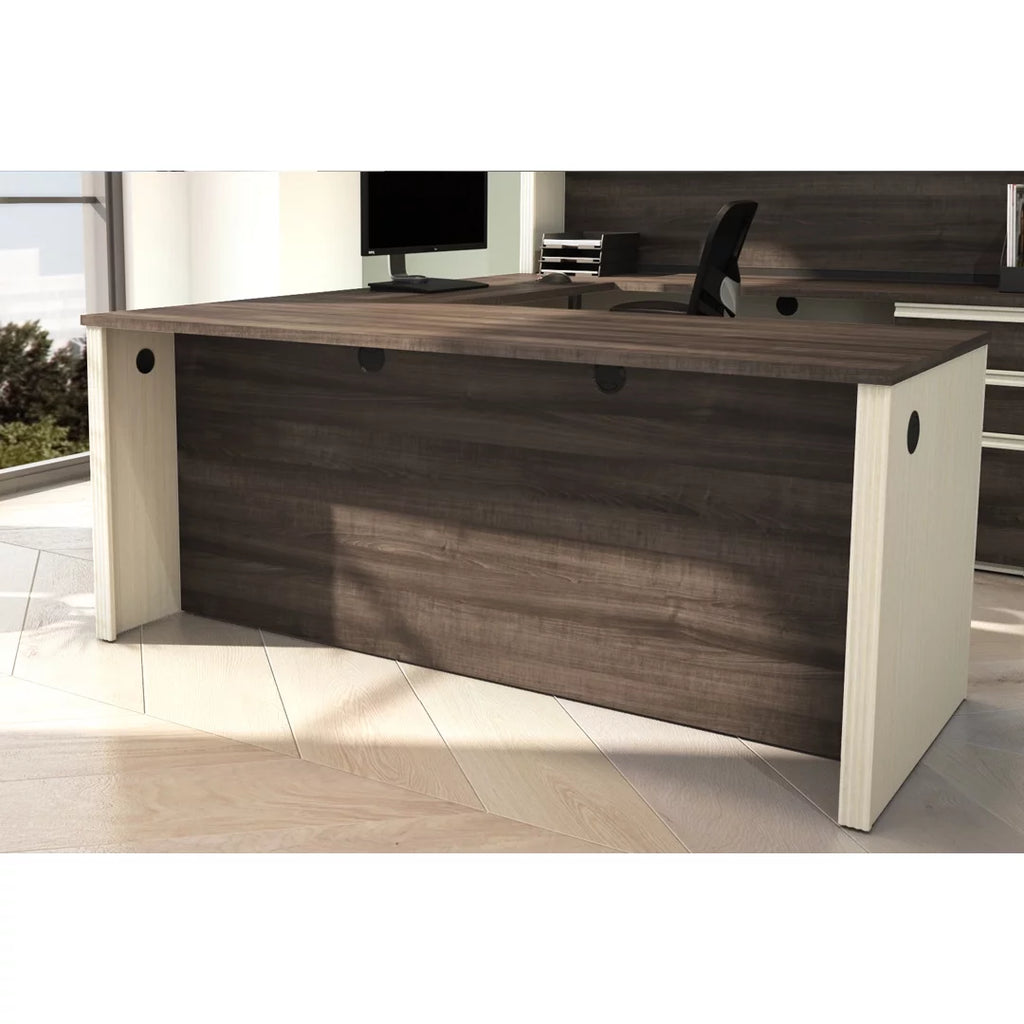 Executive Desk in White Chocolate and Antigua O543668