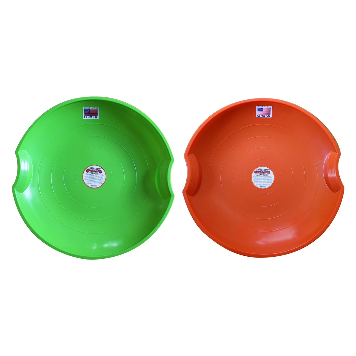Green/Orange Flying Saucer Sled Combo Pack, 26" B1135