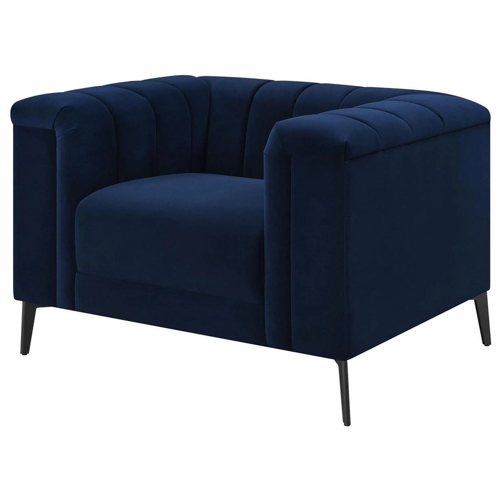 Blue Tuxedo Arm Chair K11335